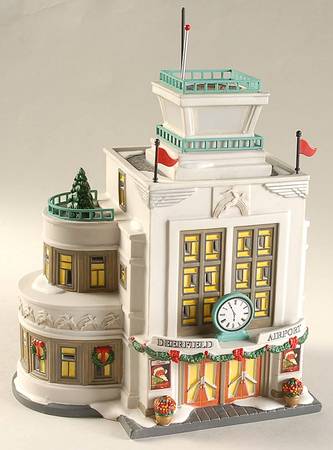 Department 56 Christmas In The City Deerfield Airport - With Box
