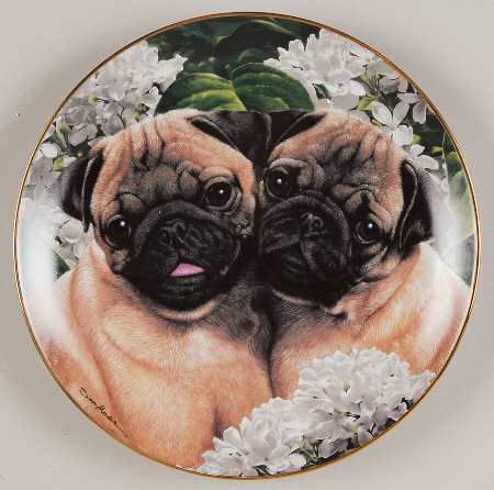Pugs by Danbury Mint