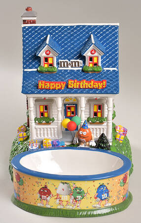 M&M's Lit House & Candy Dishes by Department 56