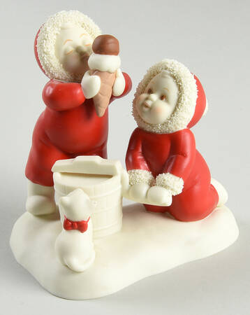 Department 56 Babies on the Farm Homemade Ice Cream Is Best - No Box