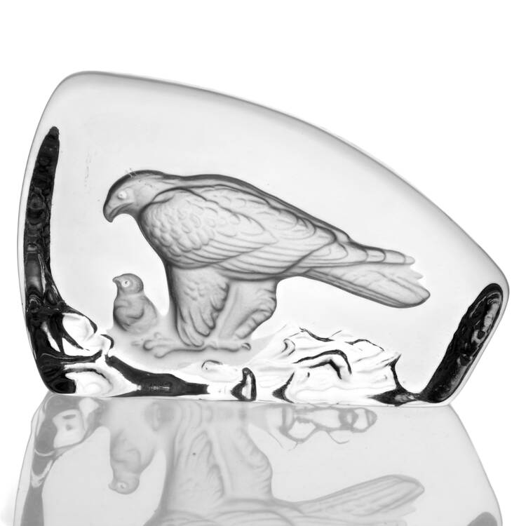 Bird Crystal Paperweight by Danbury Mint