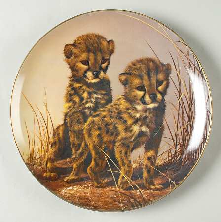 Fairmont Collectible Beautiful Cats of the World Elisheba's Cubs-Cheetah - No Box