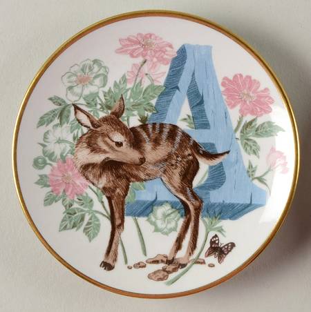 Animal Alphabet Miniature Plates by Franklin Mint