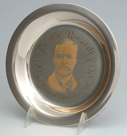 Franklin Mint Presidential Plates Theodore Roosevelt26th President No Box Franklin Mint Presidential Plates Theodore Roosevelt26th President No Box