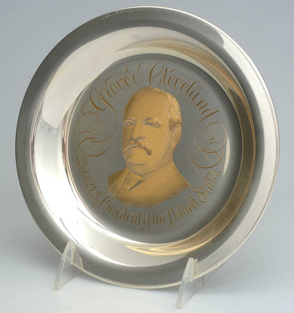 Franklin Mint Presidential Plates Grover Cleveland22th24th President No Box Franklin Mint Presidential Plates Grover Cleveland22th24th President No Box