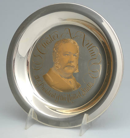 Franklin Mint Presidential Plates Chester A Arthur21th President No Box Franklin Mint Presidential Plates Chester A Arthur21th President No Box