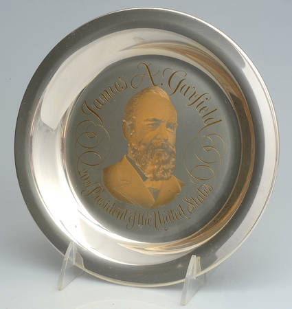 Franklin Mint Presidential Plates James A Garfield20th President No Box Franklin Mint Presidential Plates James A Garfield20th President No Box