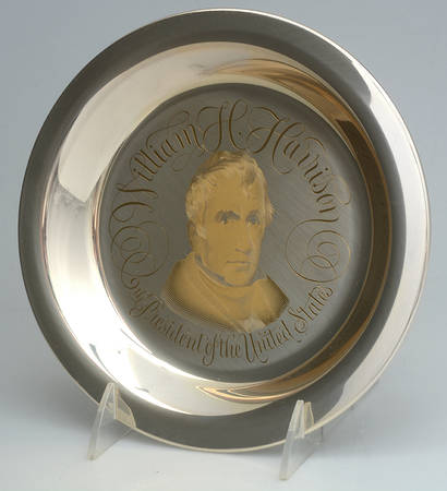 Franklin Mint Presidential Plates William H Harrison9th President No Box Franklin Mint Presidential Plates William H Harrison9th President No Box