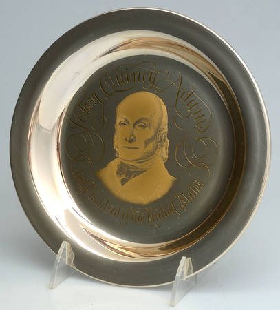Franklin Mint Presidential Plates John Quincy Adams6th President No Box Franklin Mint Presidential Plates John Quincy Adams6th President No Box