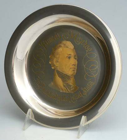 Franklin Mint Presidential Plates James Monroe5th President No Box Franklin Mint Presidential Plates James Monroe5th President No Box