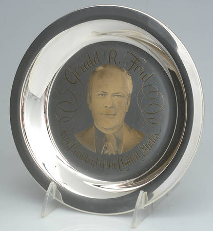 Franklin Mint Presidential Plates Gerald R Ford38th President No Box Franklin Mint Presidential Plates Gerald R Ford38th President No Box