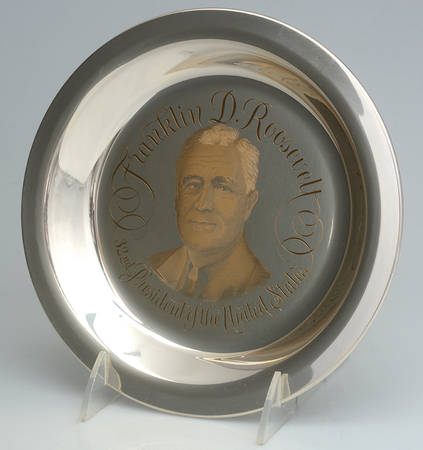 Franklin Mint Presidential Plates Franklin D Roosevelt32th President No Box Franklin Mint Presidential Plates Franklin D Roosevelt32th President No Box