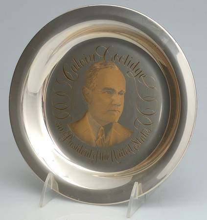 Franklin Mint Presidential Plates Calvin Coolidge30th President No Box Franklin Mint Presidential Plates Calvin Coolidge30th President No Box