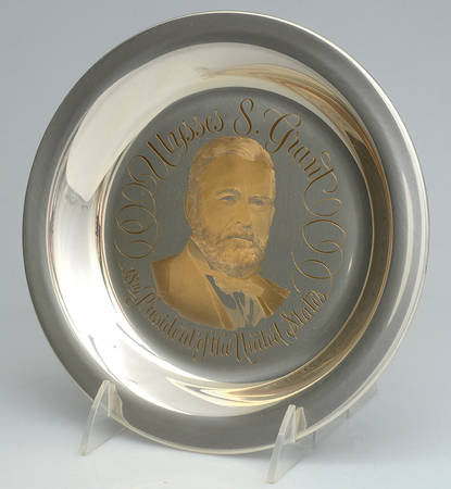 Franklin Mint Presidential Plates Ulysses S Grant18th President No Box Franklin Mint Presidential Plates Ulysses S Grant18th President No Box