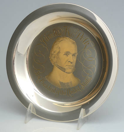 Franklin Mint Presidential Plates James K Polk11th President No Box Franklin Mint Presidential Plates James K Polk11th President No Box