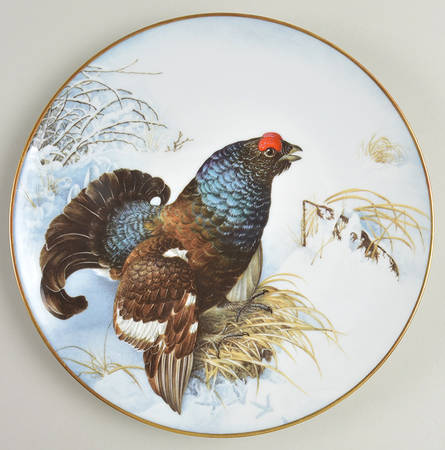 Franklin Mint Wild Birds of the World Black Grouse - No Box