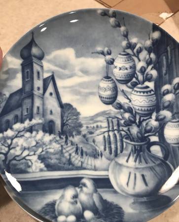 Furstenberg Easter Plate Easter Window - Boxed