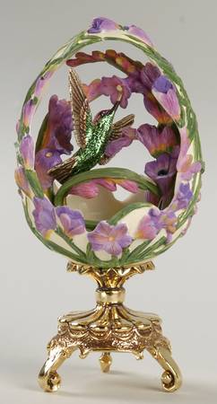 Jeweled Beauties of the Garden Egg by Franklin Mint