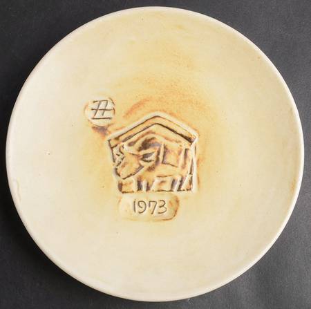Oriental Zodiac New Years Plate by Fujihira Pottery
