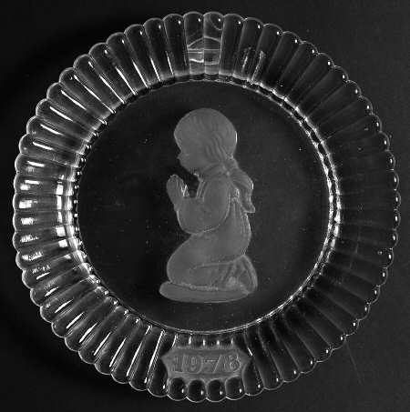 Annual Crystal Plate by Goebel
