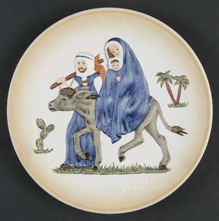 Janet Robson Christmas Plate by Goebel