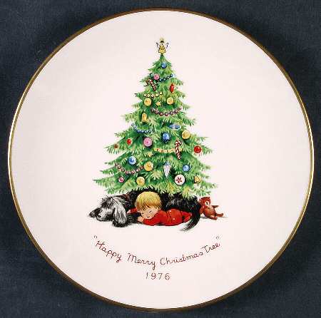Moppets Christmas Plate by Gorham