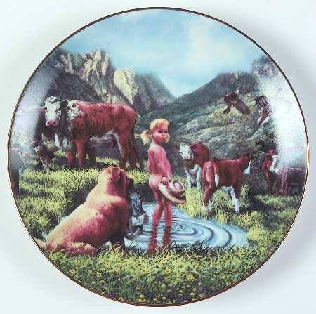 Hamilton Collection Children of The American Frontier Lady Needs A Little Privacy - No Box