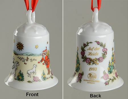 Hutschenreuther Annual China Christmas Bell In The Heath - With Box