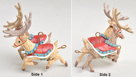 Santa and His Reindeer by Hallmark Gold Crown