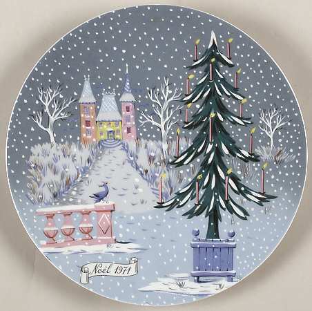 Great Britain Christmas Plate by Haviland