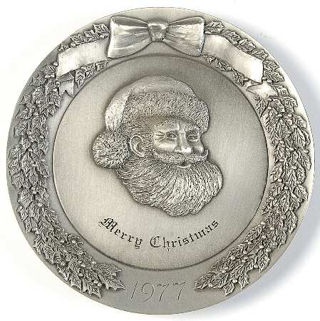 Hudson Pewter Christmas Plaques by Hudson Pewter