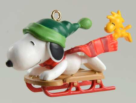 Winter Fun with Snoopy-Miniature by Hallmark Gold Crown