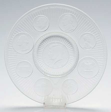 Imperial Glass Coin Plate by Imperial Glass-Ohio