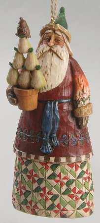 Santa Ornaments by Jim Shore