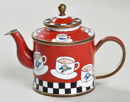 Enamel Teapots by Kelvin Chen
