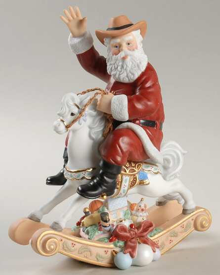 Lenox Annual Santa-Figurine Wild West Santa - Boxed
