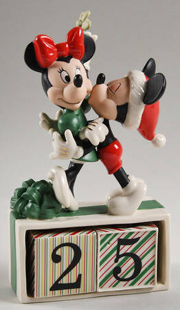 Lenox Mickey & Friends Mickey & Minnie Countdown To Christmas - Boxed