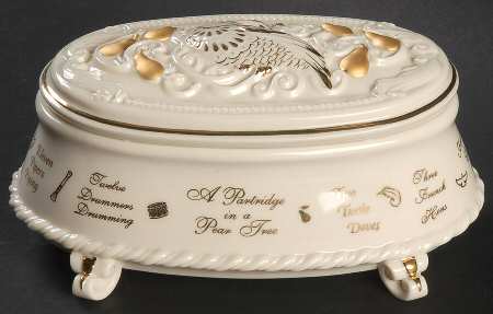 Twelve Days of Christmas Music Box by Lenox