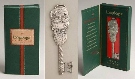 Santa Key Ornaments by Longaberger