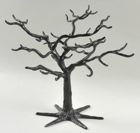 Lenox Ornament Tree Figurine Matte Black Metal Tree - Boxed