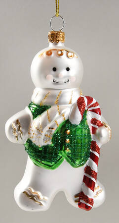 Lenox Blown Glass Ornaments Gingerbread Man - Boxed