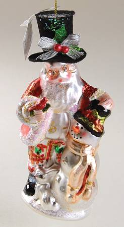 Blown Glass Figural Ornament by Mark Roberts