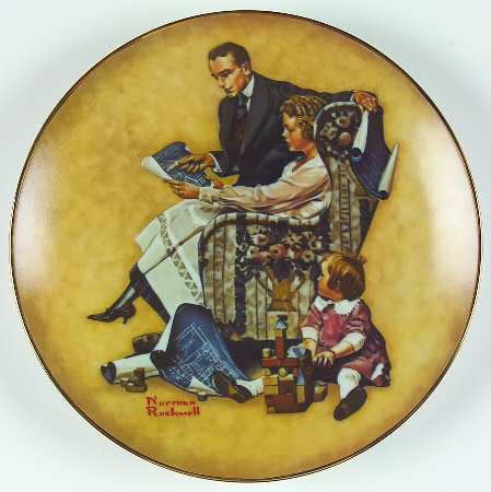 Norman Rockwell Collector Club Plate by Norman Rockwell Club