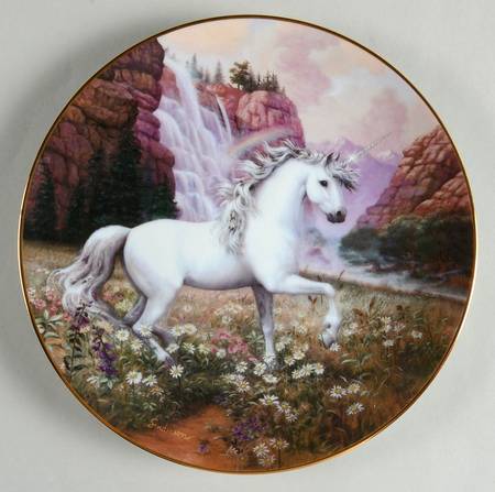 Enchanted World of The Unicorn Plates by Princeton Gallery