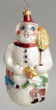 Snowmen with Broom by Christopher Radko