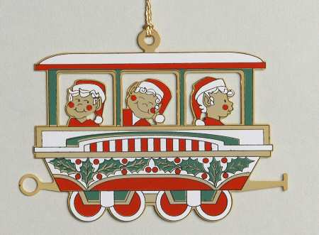 Christmas Train Ornaments by Reed & Barton