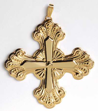 Christmas Cross-Gold Vermeil by Reed & Barton