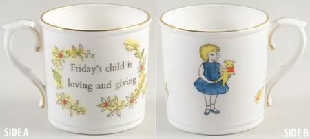 Days of The Week-Mug by Royal Worcester