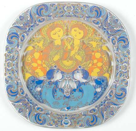 Wiinblad Christmas Plate-Crystal by Rosenthal