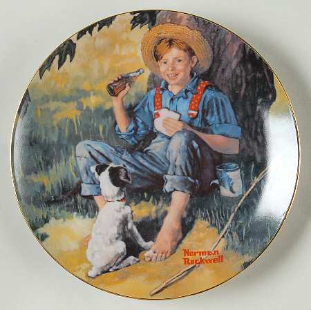 Good Old Days-Plate by River Shore